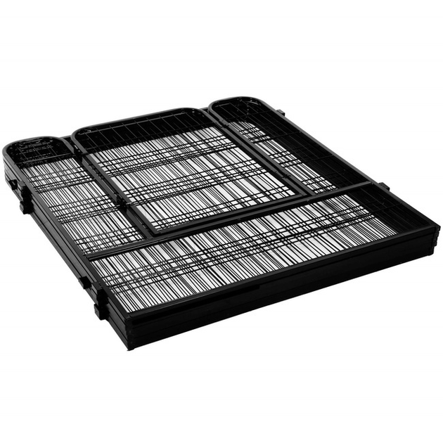 Kojec dla zwierząt SPRINGOS 184x94x100 cm czarny (5907719433677) - obraz 2