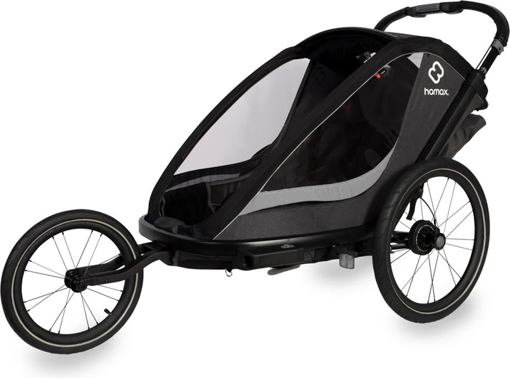 Велосипедний причіп Hamax Cocoon One Чорний (7029774002365) - зображення 6