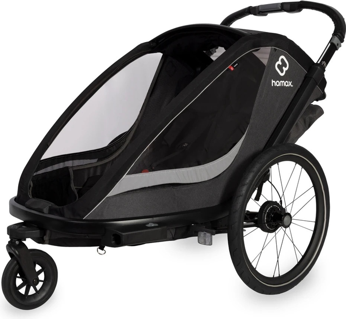 Велосипедний причіп Hamax Cocoon One Чорний (7029774002365) - зображення 1