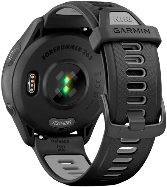 Smartwatch Garmin Forerunner 265 46mm Black/Powder Gray (753759313715) - obraz 12