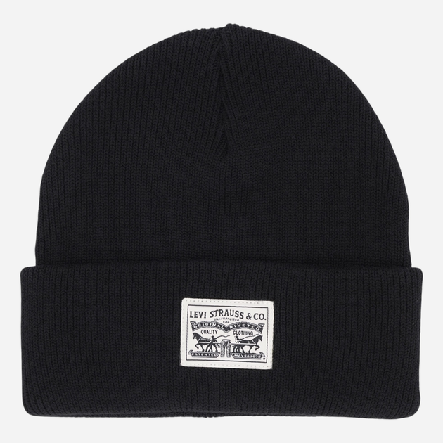 Czapka beanie Levi`s 000J4-0003 One Size Czarna - obraz 1