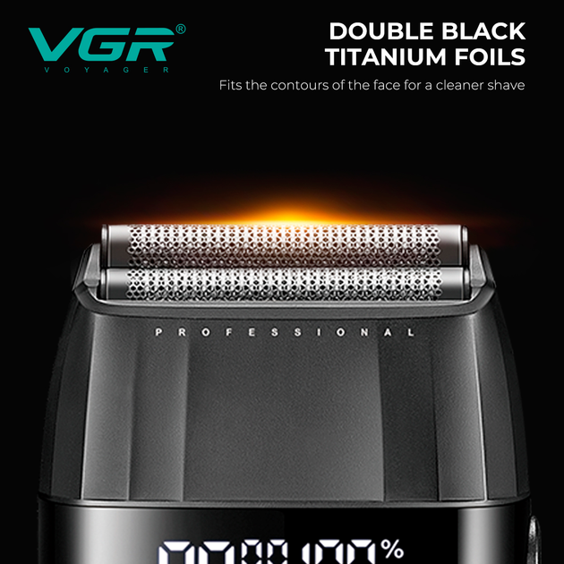Комплект VGR 3 в 1 V-640 S3 BLACK, машинка для стрижки, триммер и электробритва шейвер - Фото 8 Комплект VGR 3 в 1 V-640 S3 BLACK, машинка для стрижки, триммер и электробритва шейвер - изображение 8