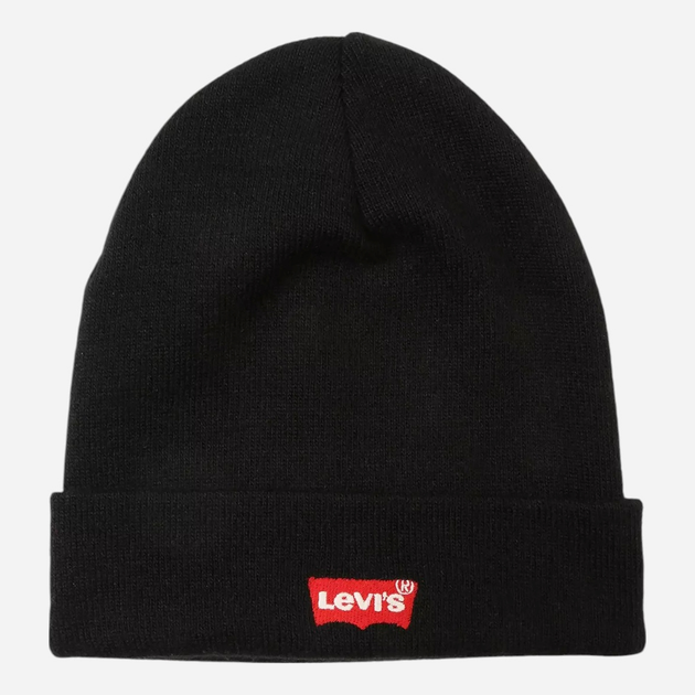 Czapka beanie Levi`s 38022-0182 One Size Czarna - obraz 1