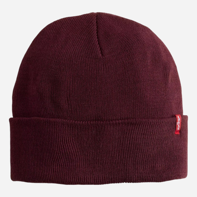 Czapka beanie Levi`s D7543-0018 One Size Bordowa - obraz 1