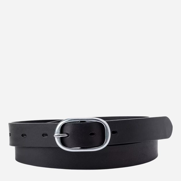 Ремінь з натуральної шкіри Levi`s 002G7-0001 80 см Чорний (7626725871058) - зображення 1