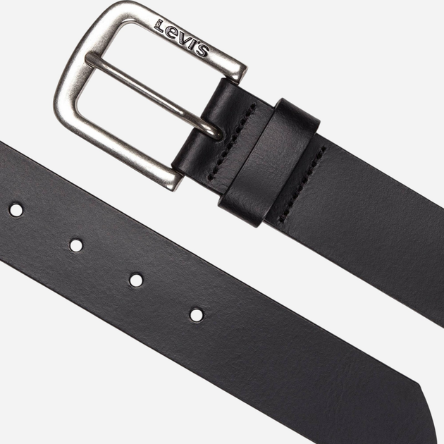 Pasek męski skórzany Levi's 38016-0033 85 cm Czarny - obraz 2