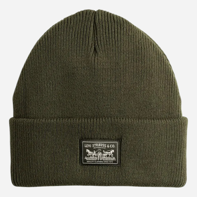 Czapka beanie Levi`s 000J4-0016 One Size Ciemnozielona - obraz 1