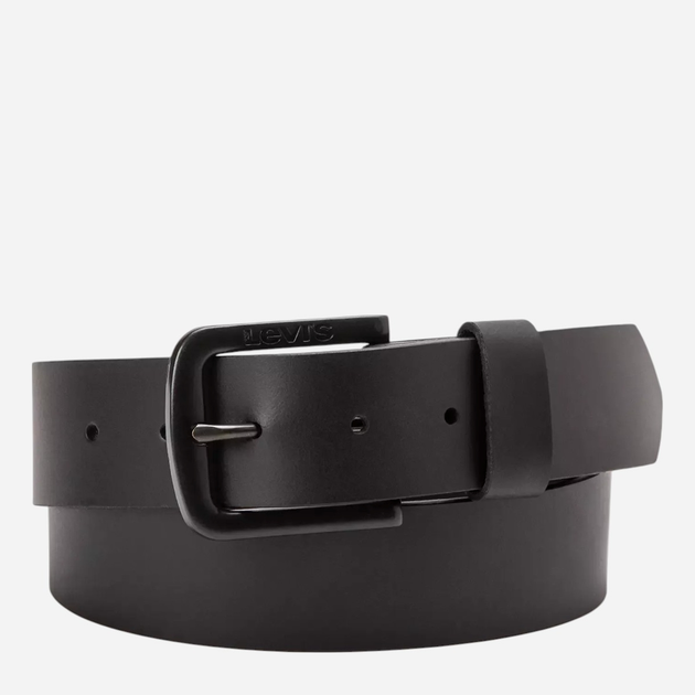 Ремінь з натуральної шкіри Levi`s 38019-0153 105 см Чорний (7613417340862) - зображення 1
