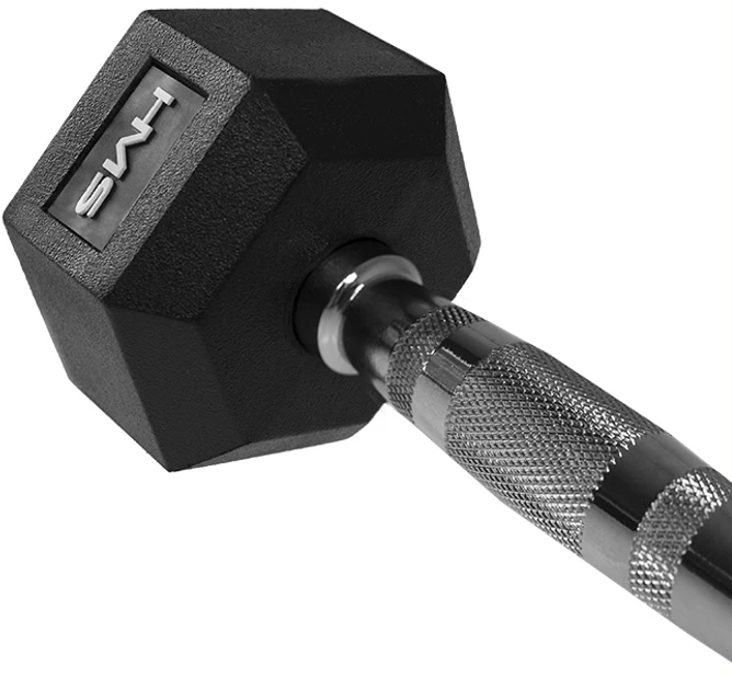 Гантель HMS HEX PRO 6 кг Black (5907695518054) - зображення 3