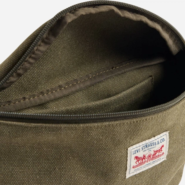 Torebka nerka mała Levi`s 004C8-0001 Ciemnozielona - obraz 4