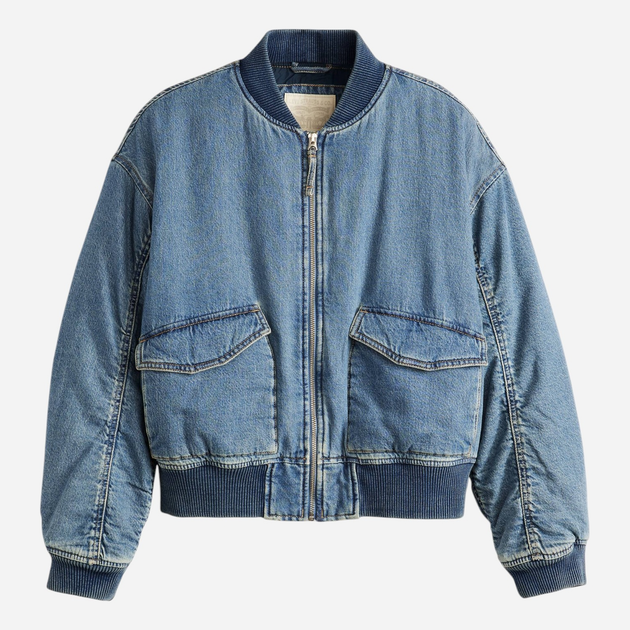 Джинсова куртка жіноча Levi`s A7262-0009 M Синя (5401187059778) - зображення 4