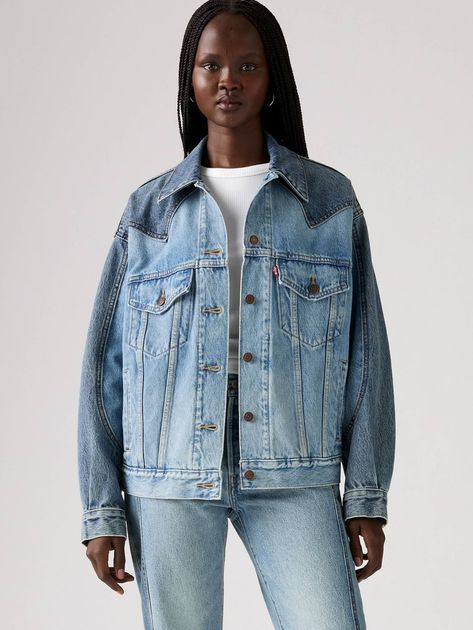 Джинсова куртка жіноча Levi`s 003RS-0000 S Світло-синя (5401187278452) - зображення 1