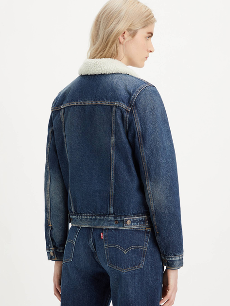 Джинсова куртка з хутром жіноча Levi`s 36136-0063 L Синя (5401128258574) - зображення 2