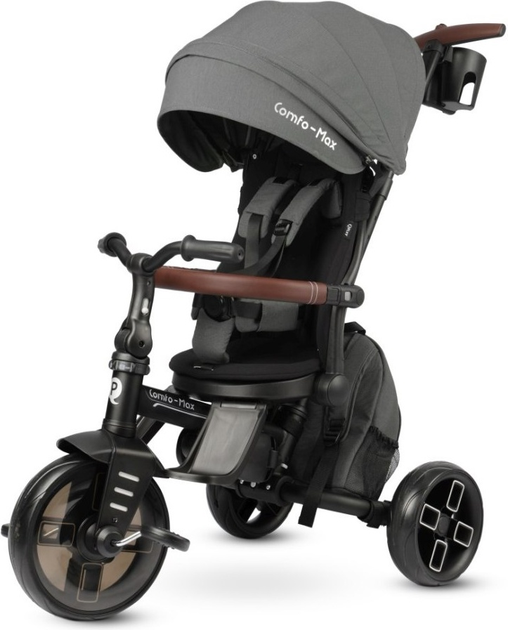 Rowerek trójkołowy Qplay Comfo Max Grey (5061047482285) - obraz 1