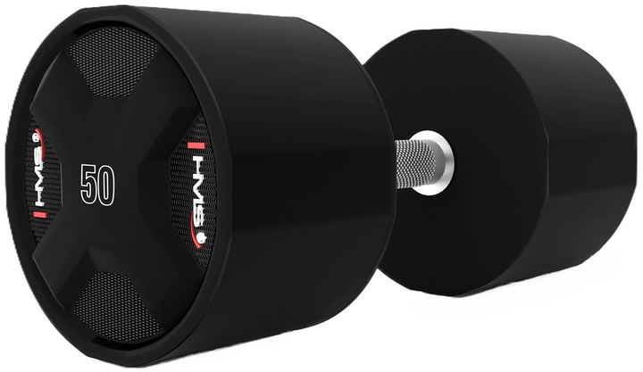 Гантель HMS HPC CPU поліуретанова 50 кг Black (5907695509823) - зображення 1