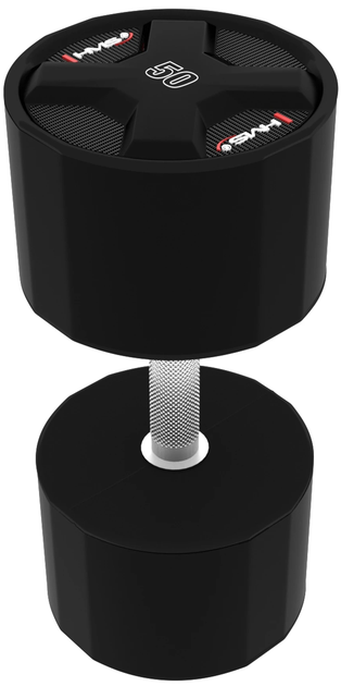 Гантель HMS HPC CPU поліуретанова 50 кг Black (5907695509823) - зображення 2