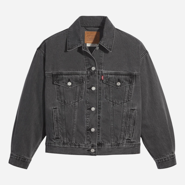 Джинсова куртка жіноча Levi`s A1743-0000 L Графітова (5400970981838) - зображення 4