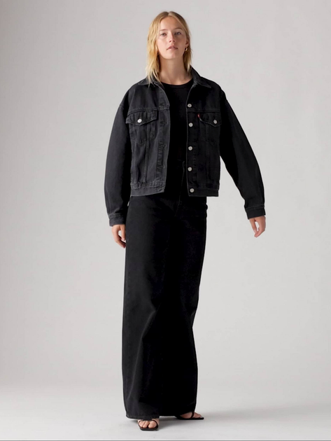 Джинсова куртка жіноча Levi`s A1743-0044 L Чорна (5401157457283) - зображення 3