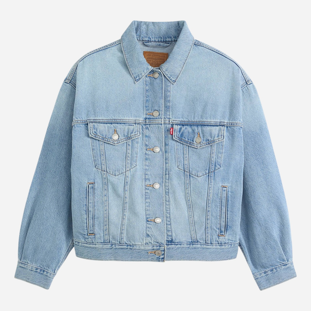 Джинсова куртка жіноча Levi`s A1743-0140 M Блакитна (5401187377902) - зображення 5