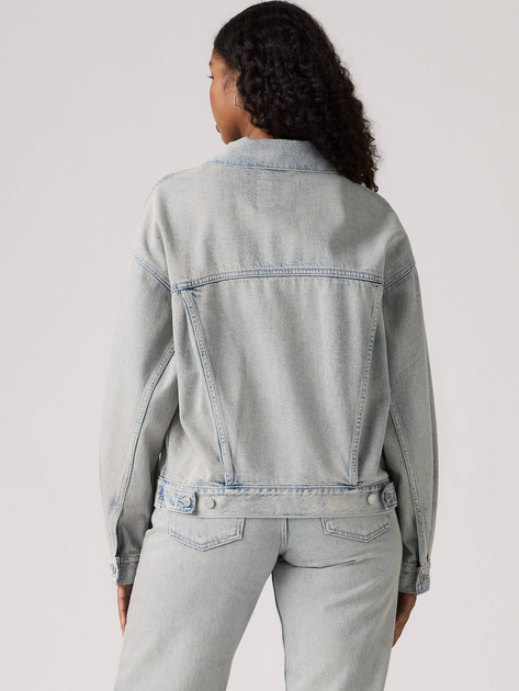Джинсова куртка жіноча Levi`s A1743-0147 L Сіра (5401187376325) - зображення 2