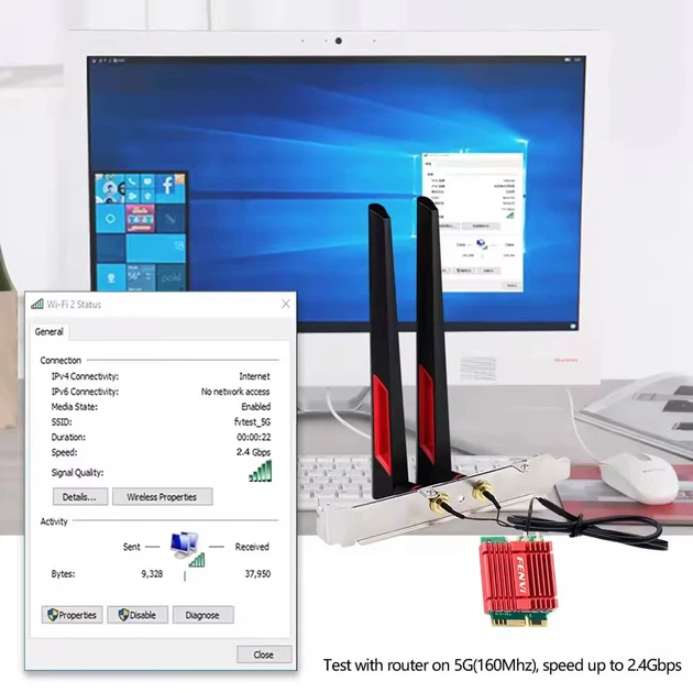 Wi-Fi адаптер Fenvi FV-BE200NG - изображение 6