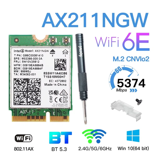 Wi-Fi адаптер Fenvi AX211NGW - Фото 3 Wi-Fi адаптер Fenvi AX211NGW - изображение 3