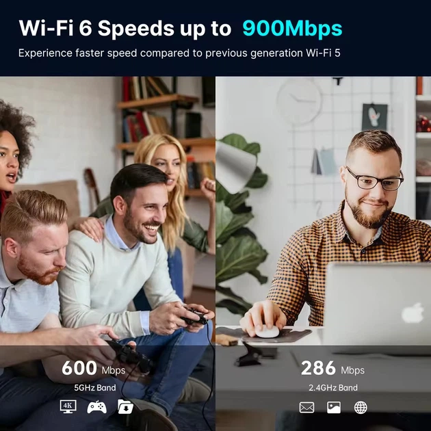 Беспроводной адаптер Fenvi FU-AX900В Wi-Fi 6, Bluetooth 5.3 Dual Band 2.4G 5G - Фото 5 Беспроводной адаптер Fenvi FU-AX900В Wi-Fi 6, Bluetooth 5.3 Dual Band 2.4G 5G - изображение 5