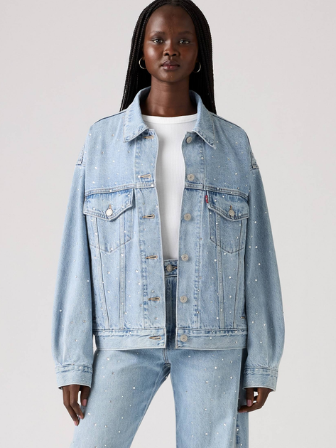 Джинсова куртка жіноча Levi`s A1743-0145 S Світло-блакитна (5401187280844) - зображення 1