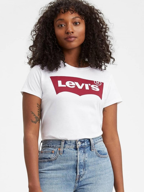 Футболка бавовняна жіноча Levi's The Perfect Tee 17369-0053 XS Large Batwing (5415212308823) - зображення 1