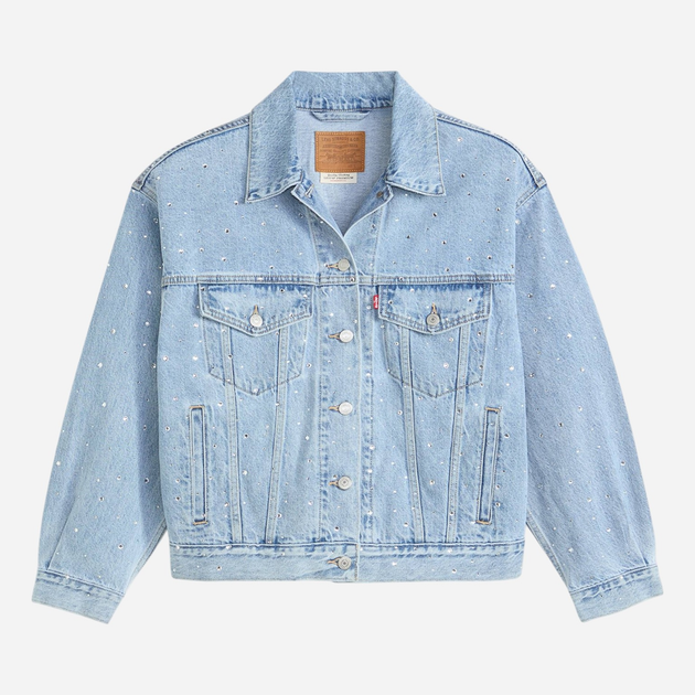 Джинсова куртка жіноча Levi`s A1743-0145 L Світло-блакитна (5401187376356) - зображення 5