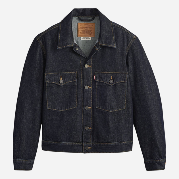 Джинсова куртка чоловіча Levi`s 0010P-0004 L Темно-синя (5401157939239) - зображення 4