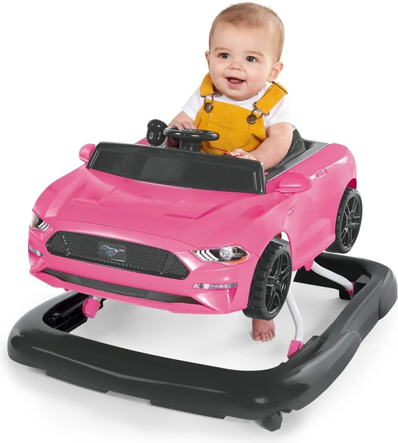 Chodzik Bright Starts Ford Mustang 3 w 1 Różowy (0074451112124) - obraz 5
