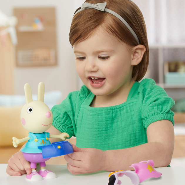 Ігровий набір Peppa Pig Figurines серії «Модна пригода» Одягни Ребекку (F8859 G0329) (5010996246882) - зображення 9