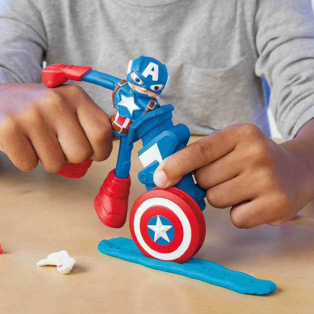 Zestaw kreatywny z masą plastyczną Hasbro Play-Doh Marvel Przygody bohaterów (G0333) - obraz 6