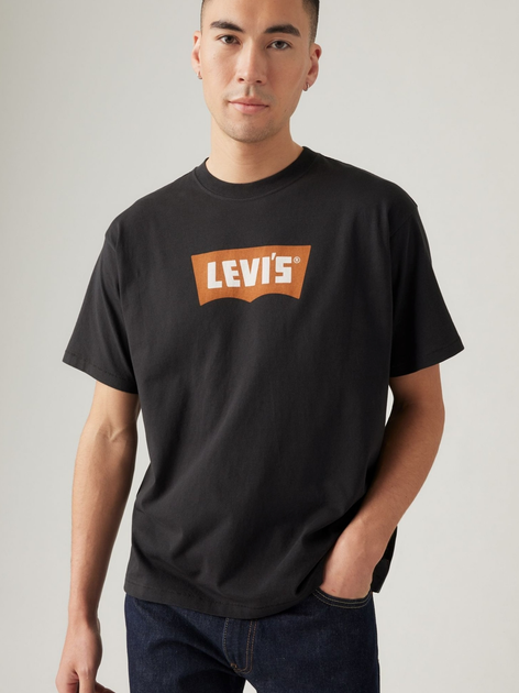 Koszulka męska bawełniana Levi`s 000RY-0004 S Czarna - obraz 3