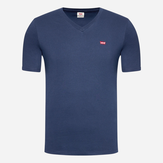 Koszulka męska bawełniana Levi's Original Hm Vneck 85641-0002 S Granatowa (5400816654872) - obraz 5