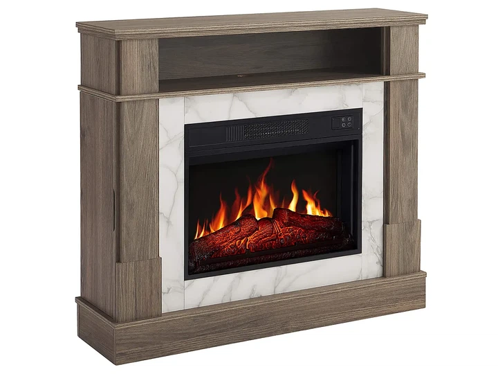 Каминокомплект ArtiFlame For Living AF23S дуб серый эффект живого пламени со звуком и обогревом - изображение 3