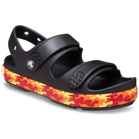 Дитячі сандалії для хлопчика Kids’ Crocband™ Cruiser Flames Sandal Black (23/24, чорний) - Фото 5 Дитячі сандалії для хлопчика Kids’ Crocband™ Cruiser Flames Sandal Black (23/24, чорний) - изображение 5