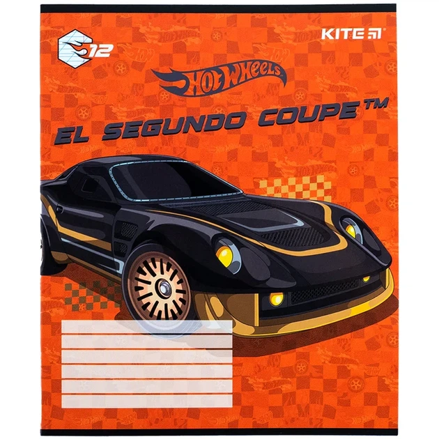 Зошит шкільний Kite Hot Wheels 12 аркушів коса лінія HW24-235 - Фото 2 Зошит шкільний Kite Hot Wheels 12 аркушів коса лінія HW24-235 - изображение 2