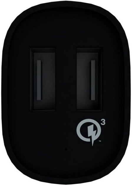 Автомобільний зарядний пристрій Evelatus QCC02 USB-A Black (QCC02BK) - зображення 2