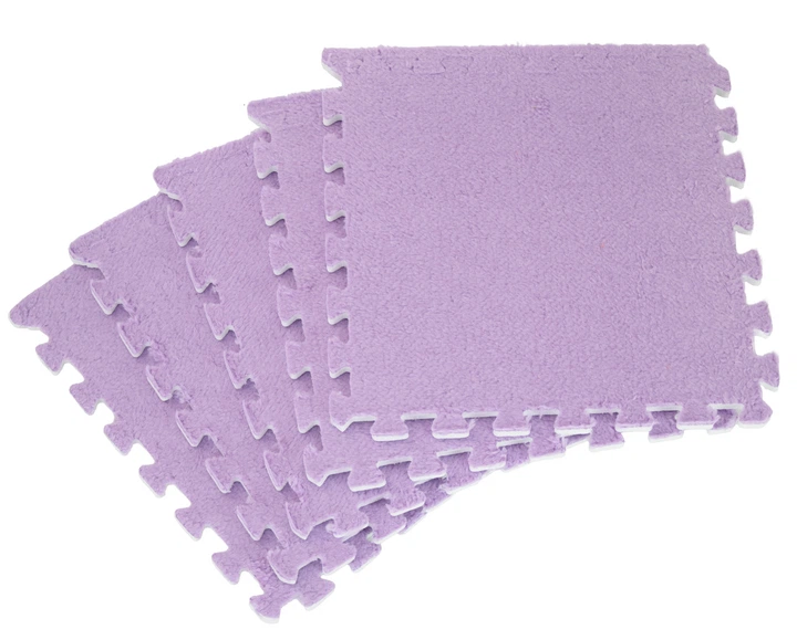 Детский мягкий коврик-пазл (30×30 см) PZ-101 Lilac - изображение 3