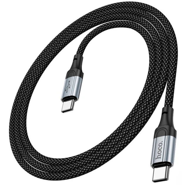 Кабель Hoco X102 Fresh PD for Type-C to Type-C 60W Black 1m 72512 - Фото 1 Кабель Hoco X102 Fresh PD for Type-C to Type-C 60W Black 1m 72512 - изображение 1