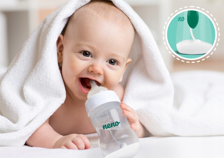 Butelka do karmienia Neno z systemem grawitacyjnym 6M+ 300 ml (5902479672410) - obraz 4