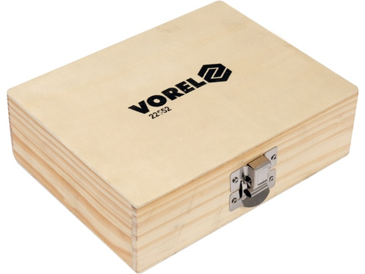 Frezy widiowe do drewna Vorel 22552 trzpień FI 6 mm zestaw 12 szt (5906083083785) - obraz 2