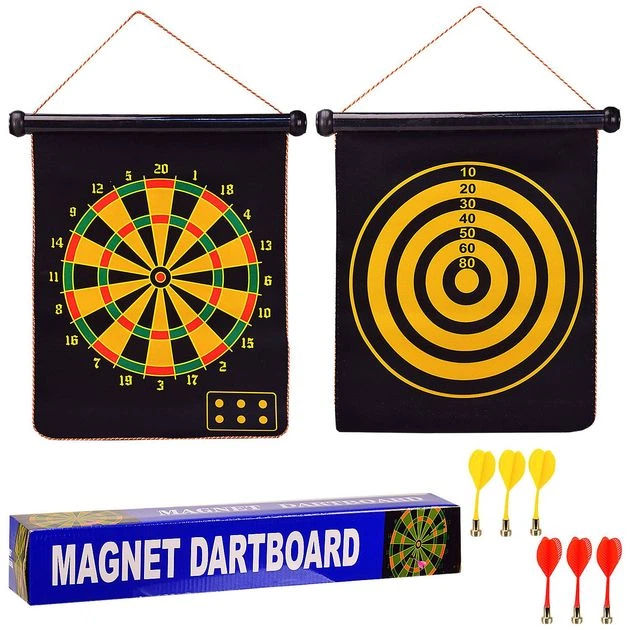 Игра Дартс Magnet Dartboard Магнитный двухсторонний 6 магнитных дротиков 31 см (DM1701) - Фото 1 Игра Дартс Magnet Dartboard Магнитный двухсторонний 6 магнитных дротиков 31 см (DM1701) - изображение 1