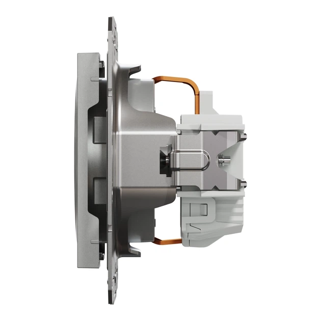 Розетка Schneider Electric Asfora с заземлением алюминий EPH2900161 - изображение 6
