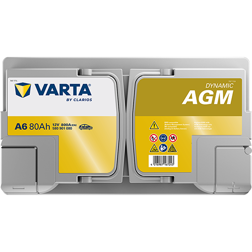 Автомобільний акумулятор Varta Silver Dynamic AGM 80А Єв (-/+) F21