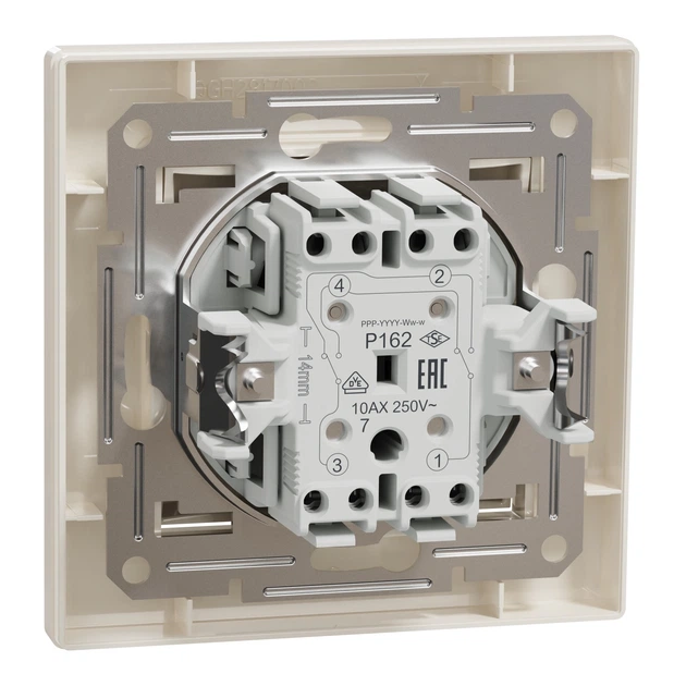 Переключатель перекрёстный Schneider Electric Asfora кремовый EPH0500123 - Фото 6 Переключатель перекрёстный Schneider Electric Asfora кремовый EPH0500123 - изображение 6
