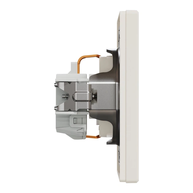 Розетка Schneider Electric Asfora з заземленням з зах. шторками кремова EPH2900223 - зображення 3