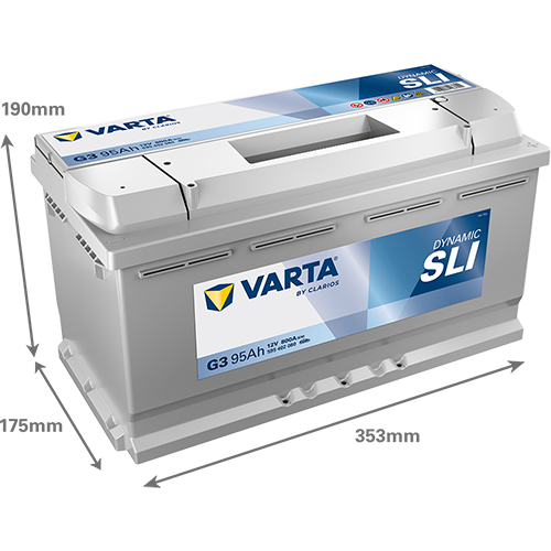 Автомобильный аккумулятор Varta Blue Dynamic 95А Ев (-/+) G3 (800EN) (595402080) - изображение 2